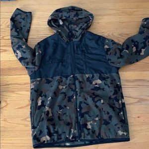 Camo Zip Up Hoodie Fleece